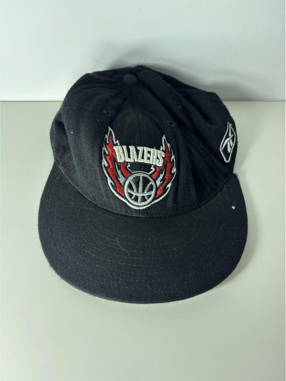 Reebok Portland Trail Blazers Flat Brim Fitted Hat